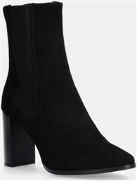 ΜΠΟΤΑΚΙΑ NUBUCK HEEL CHELSEA BOOT 85 SUE ΧΡΩΜΑ: ΜΑΥΡΟ, HW0HW02192 CALVIN KLEIN