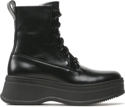 ΜΠΟΤΑΚΙΑ PITCHED COMBAT HW0HW01599 ΜΑΥΡΟ CALVIN KLEIN