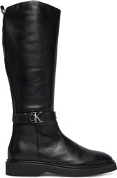 ΜΠΟΤΕΣ KNEE BOOT W/ METAL LOGO HW0HW02665 ΜΑΥΡΟ CALVIN KLEIN