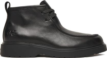 ΜΠΟΤΙΝΙΑ COMBAT APRON MID BOOT LTH YM0YM01445 ΜΑΥΡΟ CALVIN KLEIN