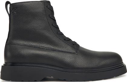 ΜΠΟΤΙΝΙΑ COMBAT ESS LACE UP ZIP BOOT LTH YM0YM01373 ΜΑΥΡΟ CALVIN KLEIN