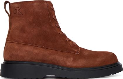 ΜΠΟΤΙΝΙΑ COMBAT ESS LACE UP ZIP BOOT SU YM0YM01371 ΚΑΦΕ CALVIN KLEIN
