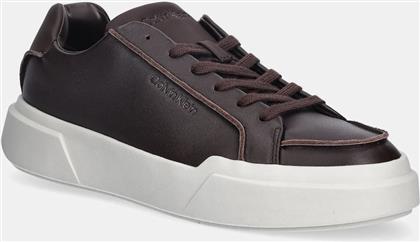 ΔΕΡΜΑΤΙΝΑ ΑΘΛΗΤΙΚΑ ΠΑΠΟΥΤΣΙΑ CHUNKY CUPSOLE LACE UP LTH PINCH CALVIN KLEIN