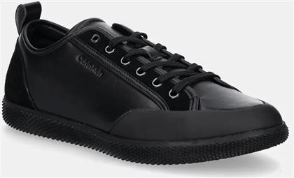 ΔΕΡΜΑΤΙΝΑ ΑΘΛΗΤΙΚΑ ΠΑΠΟΥΤΣΙΑ LOW TOP LACE UP CALVIN KLEIN