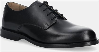 ΔΕΡΜΑΤΙΝΑ ΚΛΕΙΣΤΑ ΠΑΠΟΥΤΣΙΑ ESS RUBBER DERBY LTH ΑΝΔΡΙΚΑ, ΧΡΩΜΑ: ΜΑΥΡΟ, HM0HM02056 CALVIN KLEIN