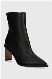 ΔΕΡΜΑΤΙΝΕΣ ΜΠΟΤΕΣ ANKLE BOOT 70 LTH ΓΥΝΑΙΚΕΙΕΣ, ΧΡΩΜΑ: ΜΑΥΡΟ, HW0HW02092 CALVIN KLEIN από το ANSWEAR