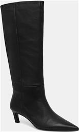ΔΕΡΜΑΤΙΝΕΣ ΜΠΟΤΕΣ ESS KITTEN HEEL LONG BOOTS ΓΥΝΑΙΚΕΙΕΣ, ΧΡΩΜΑ: ΜΑΥΡΟ, HW0HW02690 CALVIN KLEIN