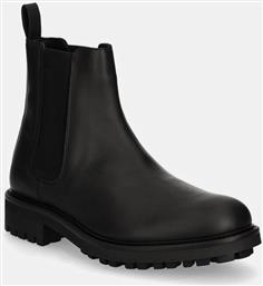 ΔΕΡΜΑΤΙΝΕΣ ΜΠΟΤΕΣ ΤΣΕΛΣΙ CHELSEA BOOT RUB ΧΡΩΜΑ: ΜΑΥΡΟ, HM0HM01610 CALVIN KLEIN