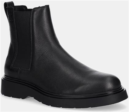 ΔΕΡΜΑΤΙΝΕΣ ΜΠΟΤΕΣ ΤΣΕΛΣΙ COMBAT ESS CHELSEA BOOT LTH ΧΡΩΜΑ: ΜΑΥΡΟ, YM0YM01374 CALVIN KLEIN
