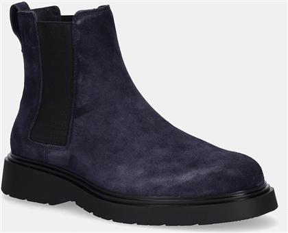 ΔΕΡΜΑΤΙΝΕΣ ΜΠΟΤΕΣ ΤΣΕΛΣΙ COMBAT ESS CHELSEA BOOT SU ΧΡΩΜΑ: ΝΑΥΤΙΚΟ ΜΠΛΕ, YM0YM01372 CALVIN KLEIN
