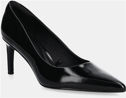 ΔΕΡΜΑΤΙΝΕΣ ΓΟΒΕΣ ESS STILETTO 70 SHINY LTH ΧΡΩΜΑ: ΜΑΥΡΟ, HW0HW02828 CALVIN KLEIN