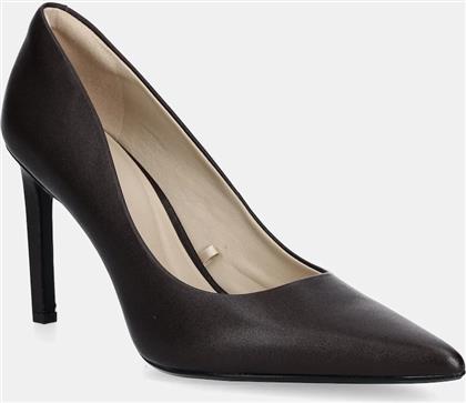 ΔΕΡΜΑΤΙΝΕΣ ΓΟΒΕΣ ESS STILETTO 90 ΧΡΩΜΑ: ΜΠΟΡΝΤΟ, HW0HW02608 CALVIN KLEIN