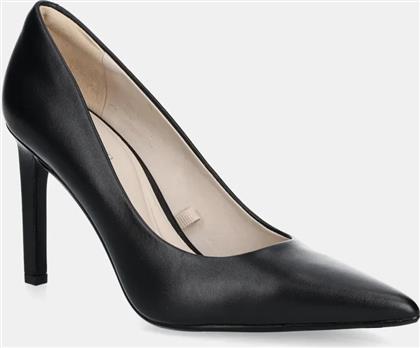 ΔΕΡΜΑΤΙΝΕΣ ΓΟΒΕΣ HEEL PUMP 90 - LTH ΧΡΩΜΑ: ΜΑΥΡΟ, HW0HW02336 CALVIN KLEIN