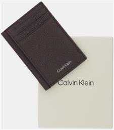 ΔΕΡΜΑΤΙΝΗ ΘΗΚΗ ΓΙΑ ΚΑΡΤΕΣ ΧΡΩΜΑ: ΚΑΦΕ, LV04D1061G CALVIN KLEIN