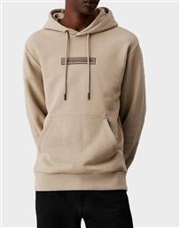 EMBROIDERED LOGO PEACHED HOODIE CALVIN KLEIN