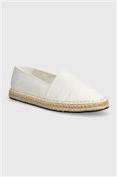 ΕΣΠΑΝΤΡΙΓΙΕΣ ESPADRILLE HE ΧΡΩΜΑ: ΑΣΠΡΟ, HW0HW01918 CALVIN KLEIN