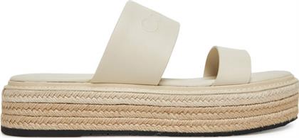 ΕΣΠΑΝΤΡΙΓΙΕΣ FLATFORM WEDGE SLIDE - HE HW0HW02374 ΕΚΡΟΥ CALVIN KLEIN από το MODIVO