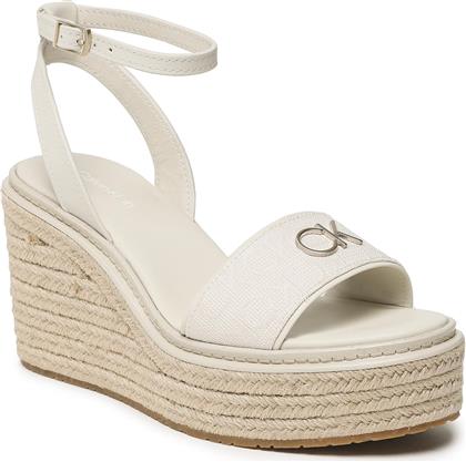 ΕΣΠΑΝΤΡΙΓΙΕΣ WEDGE 50HH-JQ HW0HW01490 ΕΚΡΟΥ CALVIN KLEIN