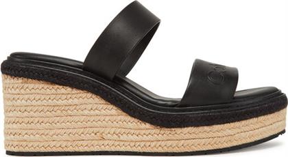 ΕΣΠΑΝΤΡΙΓΙΕΣ WEDGE SANDAL 50 - HE HW0HW02375 ΜΑΥΡΟ CALVIN KLEIN