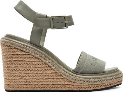 ΕΣΠΑΝΤΡΙΓΙΕΣ WEDGE SANDAL 70 HE HW0HW02050 ΓΚΡΙ CALVIN KLEIN