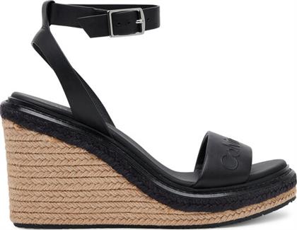 ΕΣΠΑΝΤΡΙΓΙΕΣ WEDGE SANDAL 70 - HE HW0HW02376 ΜΑΥΡΟ CALVIN KLEIN