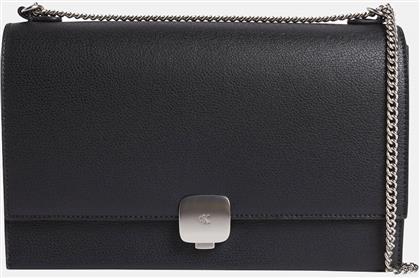 FORGED LOCK FLAP BAG (ΔΙΑΣΤΑΣΕΙΣ: 17 X 27 X 9ΕΚ.) CALVIN KLEIN