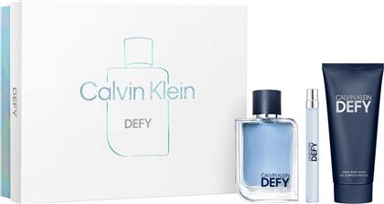 DEFY EAU DE TOILETTE 100 ML + TRAVEL SPRAY 10 ML + SHOWER GEL 100 ML - 8571054437 CALVIN KLEIN