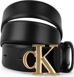 ΓΥΝΑΙΚΕΙΑ ΔΕΡΜΑΤΙΝΗ ΖΩΝΗ 3CM LV04F7054G-YIH ΜΑΥΡΗ CALVIN KLEIN