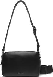 ΓΥΝΑΙΚΕΙΑ ΤΣΑΝΤΑ ΧΙΑΣΤΙ CAMERA BAG LV04F3165G-2QP ΜΑΥΡΗ CALVIN KLEIN
