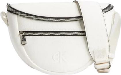 ΓΥΝΑΙΚΕΙΑ ΤΣΑΝΤΑ ΜΕΣΗΣ K60K610865-YAF ΛΕΥΚΗ CALVIN KLEIN