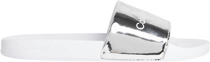 ΓΥΝΑΙΚΕΙΕΣ ΠΑΝΤΟΦΛΕΣ SLIDER SILVER YW0YW00638 00T ΑΣΗΜΙ CALVIN KLEIN