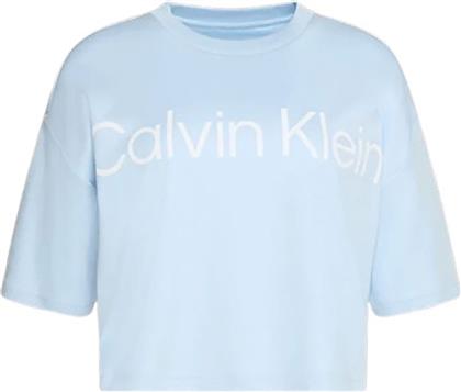 ΓΥΝΑΙΚΕΙΟ T-SHIRT ΜΕ ΣΤΑΜΠΩΤΟ ΛΟΓΟΤΥΠΟ CROPPED - LV044C903G ΜΠΛΕ CALVIN KLEIN