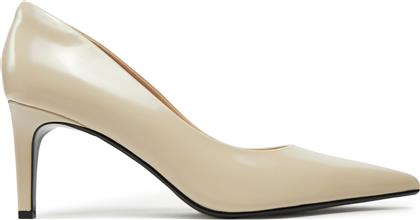 ΓΟΒΕΣ HEEL PUMP 70 - BRUSH L HW0HW02446 ΜΠΕΖ CALVIN KLEIN