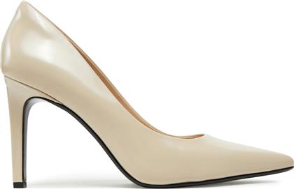 ΓΟΒΕΣ HEEL PUMP 90 - BRUSH L HW0HW02263 ΜΠΕΖ CALVIN KLEIN