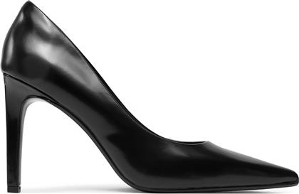 ΓΟΒΕΣ HEEL PUMP 90 - BRUSH L HW0HW02263 ΜΑΥΡΟ CALVIN KLEIN