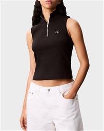 JEANS A- WOVEN LABEL SL QZ TOP CALVIN KLEIN