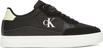 ΑΝΔΡΙΚΑ SNEAKERS ΜΕ ΛΟΓΟΤΥΠΟ ''CLASSIC CUPSOLE MG'' - YM0YM01304 ΜΑΥΡΟ CALVIN KLEIN JEANS