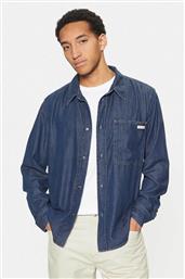 ΑΝΔΡΙΚΟ DENIM ΠΟΥΚΑΜΙΣΟ ΜΕ ΤΣΕΠΗ ΣΤΟ ΣΤΗΘΟΣ REGULAR FIT - J30J327022 DENIM BLUE ΣΚΟΥΡΟ CALVIN KLEIN JEANS