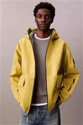 ΑΝΔΡΙΚΟ JACKET ΑΔΙΑΒΡΟΧΟ ΚΑΙ ΑΝΤΙΑΝΕΜΙΚΟ REGULAR FIT - LV04RC509G ΚΙΤΡΙΝΟ CALVIN KLEIN JEANS