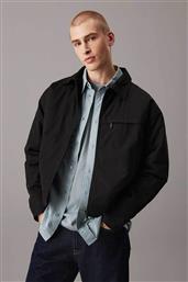 ΑΝΔΡΙΚΟ JACKET ΜΟΝΟΧΡΩΜΟ REGULAR FIT - J30J326713 ΜΑΥΡΟ CALVIN KLEIN JEANS από το NOTOS