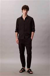ΑΝΔΡΙΚΟ ΠΑΝΤΕΛΟΝΙ CARGO ΜΟΝΟΧΡΩΜΟ SKINNY FIT - LV04RC617G ΜΑΥΡΟ CALVIN KLEIN JEANS