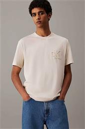 ΑΝΔΡΙΚΟ T-SHIRT ΜΕ ΚΕΝΤΗΜΕΝΟ MONOGRAM REGULAR FIT - J30J327494 ΜΠΕΖ CALVIN KLEIN JEANS από το NOTOS