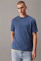 ΑΝΔΡΙΚΟ T-SHIRT ΜΕ ΚΕΝΤΗΜΕΝΟ MONOGRAM REGULAR FIT - J30J327494 ΜΠΛΕ CALVIN KLEIN JEANS από το NOTOS