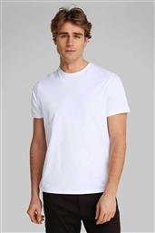 ΑΝΔΡΙΚΟ T-SHIRT ΜΟΝΟΧΡΩΜΟ ΜΕ ΑΝΑΓΛΥΦΟ ΛΟΓΟΤΥΠΟ - LV040HM265 ΛΕΥΚΟ CALVIN KLEIN JEANS