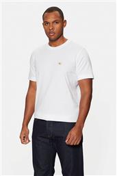 ΑΝΔΡΙΚΟ T-SHIRT ΜΟΝΟΧΡΩΜΟ ΜΕ ΛΟΓΟΤΥΠΟ REGULAR FIT - J30J327100 ΛΕΥΚΟ CALVIN KLEIN JEANS