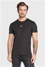 ΑΝΔΡΙΚΟ T-SHIRT ΜΟΝΟΧΡΩΜΟ ΜΕ ΛΟΓΟΤΥΠΟ REGULAR FIT - J30J322466 ΜΑΥΡΟ CALVIN KLEIN JEANS