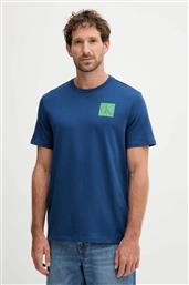 ΑΝΔΡΙΚΟ T-SHIRT ΜΟΝΟΧΡΩΜΟ ΜΕ ΛΟΓΟΤΥΠΟ REGULAR FIT - LV04RC859G ΜΠΛΕ CALVIN KLEIN JEANS