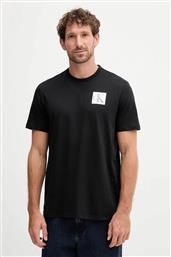 ΑΝΔΡΙΚΟ T-SHIRT ΜΟΝΟΧΡΩΜΟ ΜΕ ΛΟΓΟΤΥΠΟ REGULAR FIT - LV04RC859G ΜΑΥΡΟ CALVIN KLEIN JEANS