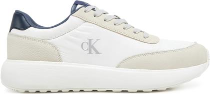 ΑΘΛΗΤΙΚΑ ATHLEISURE RUNNER LACEUP MIX YM0YM01195 ΛΕΥΚΟ CALVIN KLEIN JEANS