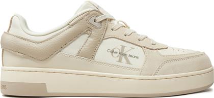 ΑΘΛΗΤΙΚΑ BASKET CUP LOW LACEUP LTH ML MTR YM0YM00994 ΜΠΕΖ CALVIN KLEIN JEANS